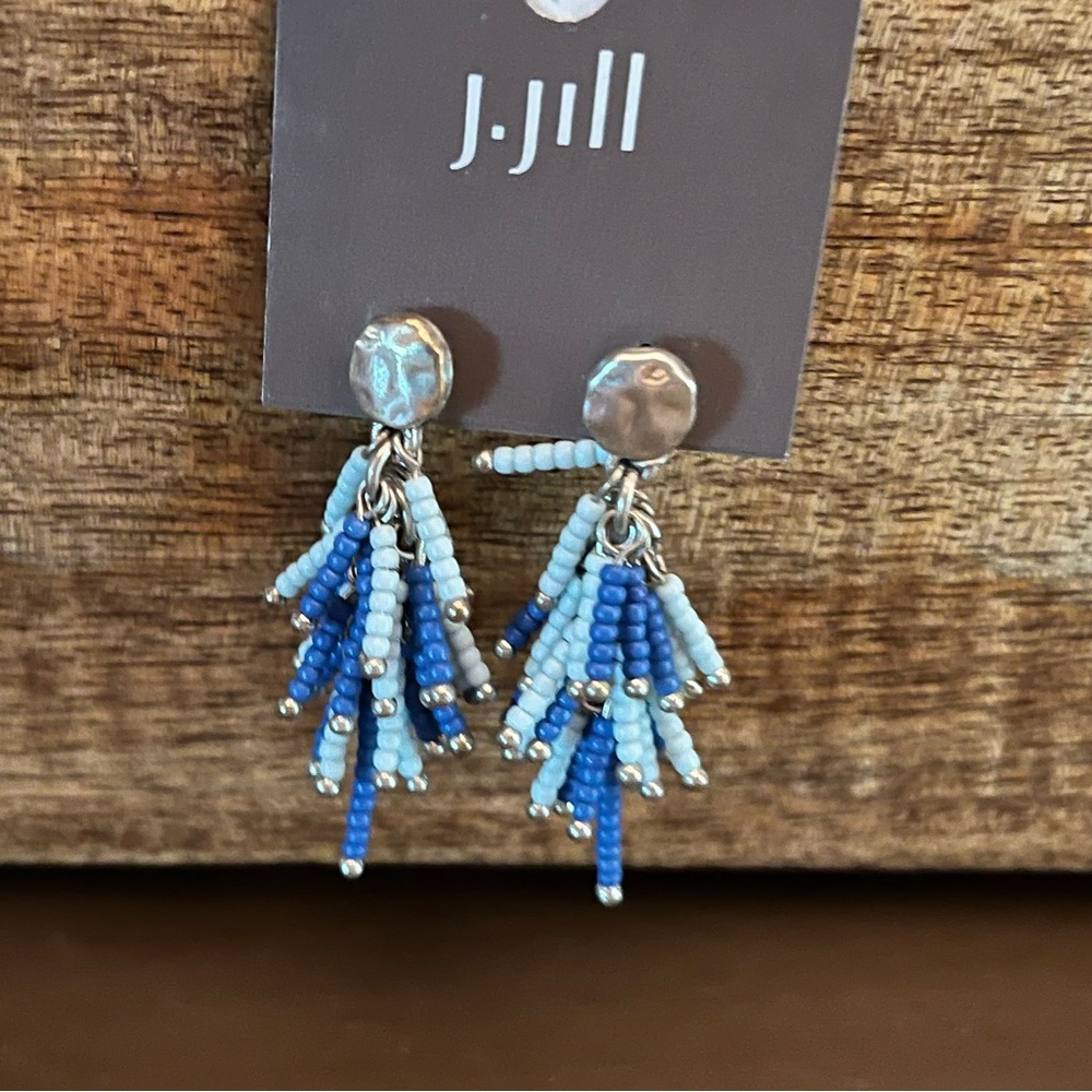 J. Jill Blue Beaded Earrings